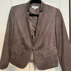 NINE WEST Women’s Brown Sued Jacket SZ 4
